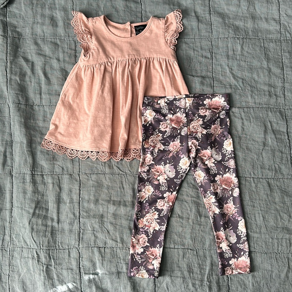 Cynthia Rowley floral lace 24m outfit